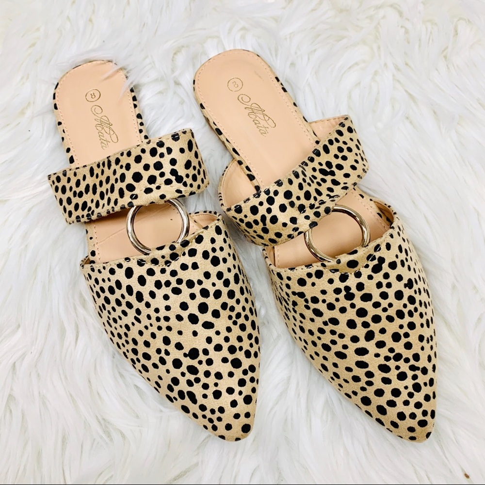 Leopard ring mule flat - Picture 3 of 6